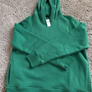 Banana Republic Men's Green Pullover Hoodie